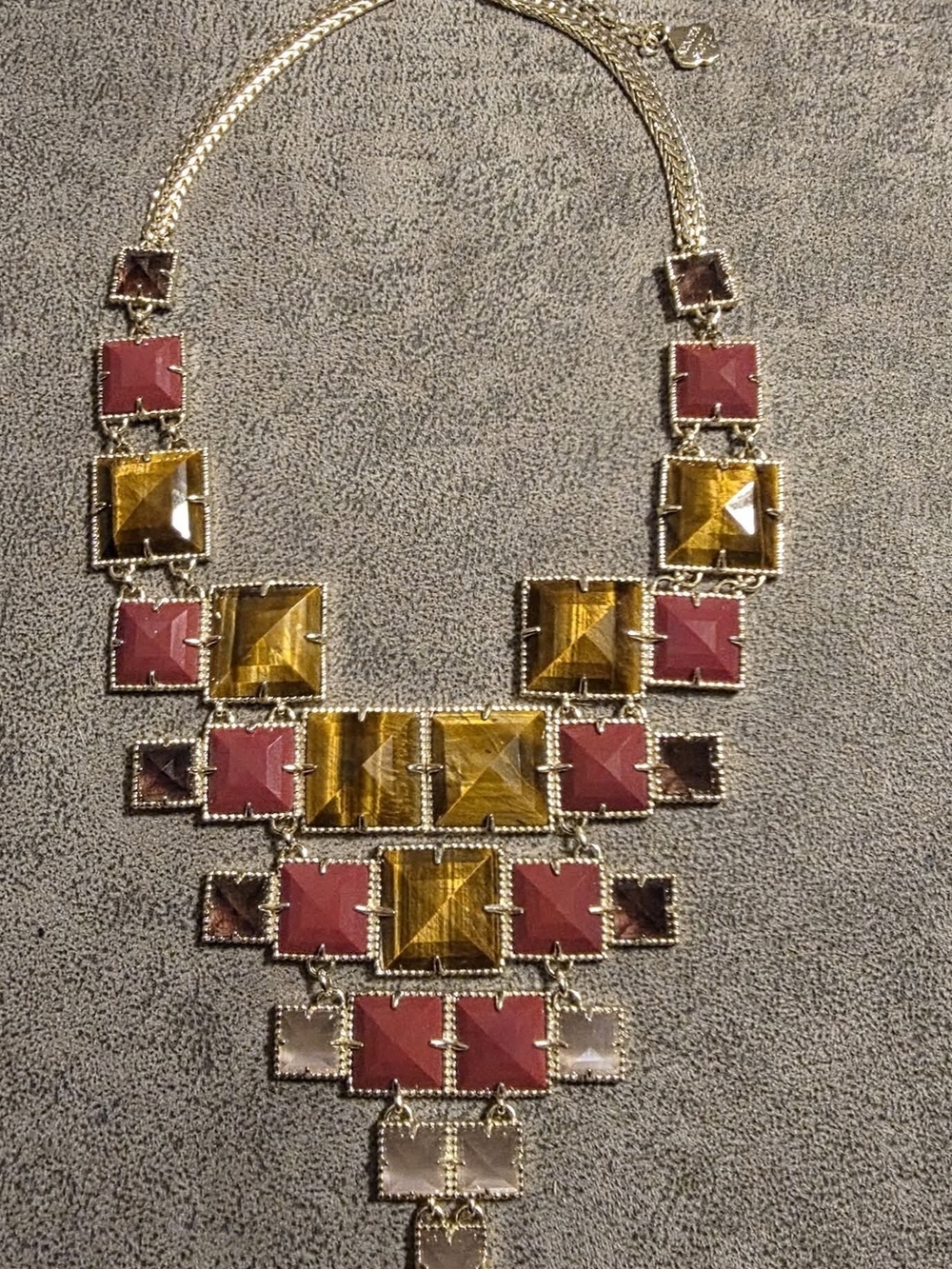 Kendra Scott Vintage Maddox Multi-Color Bib Necklace - EUC